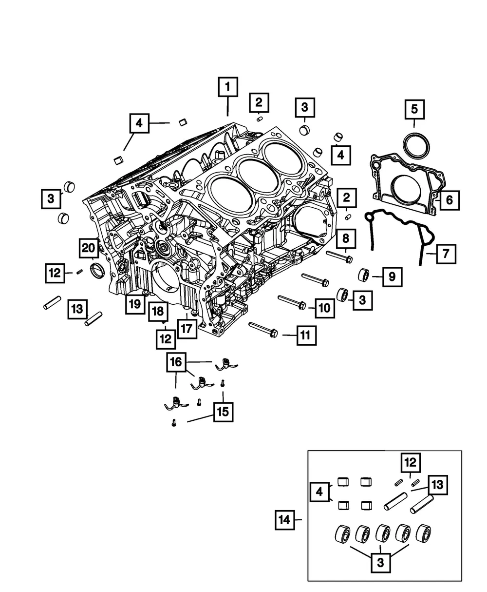 Pipe Plug, Rear - Mopar (6511682aa)