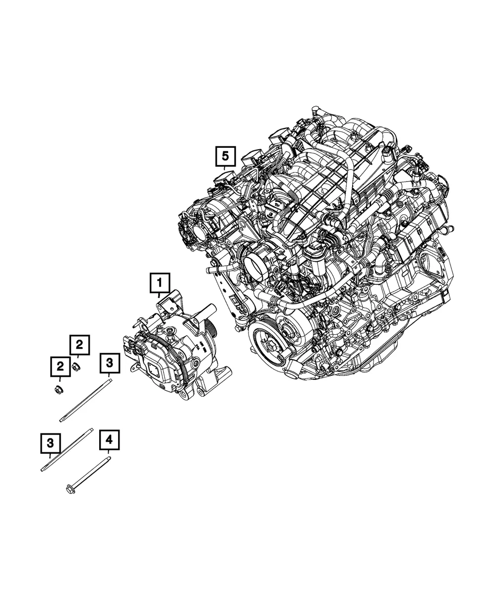 2 End Same Threads Stud - Mopar (6513035aa)