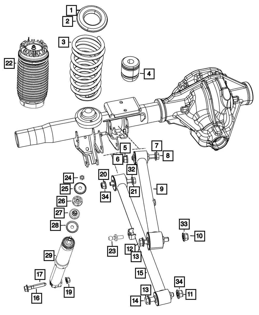 Hex Flange Locking Nut - Mopar (6513797aa) - view 2