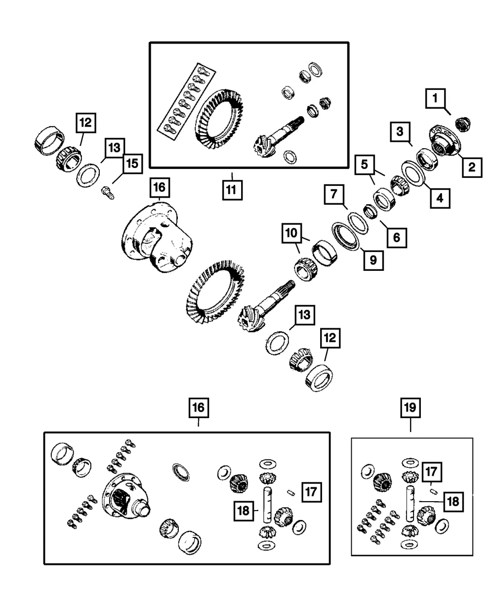Ring And Pinion Gear Kit - Mopar (68004094ab)