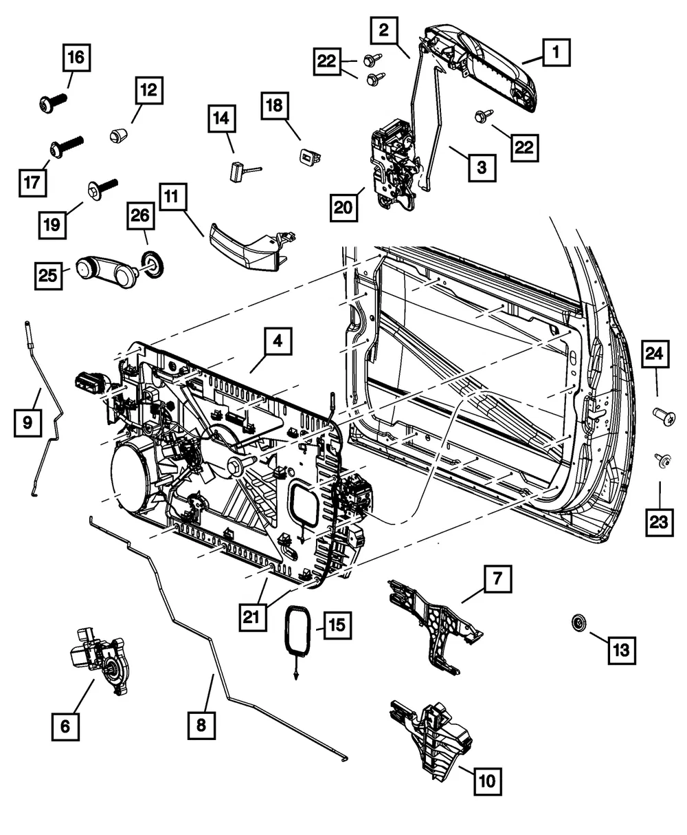 Control Rod - Driver's Side (LH) - Mopar (68044809AA)