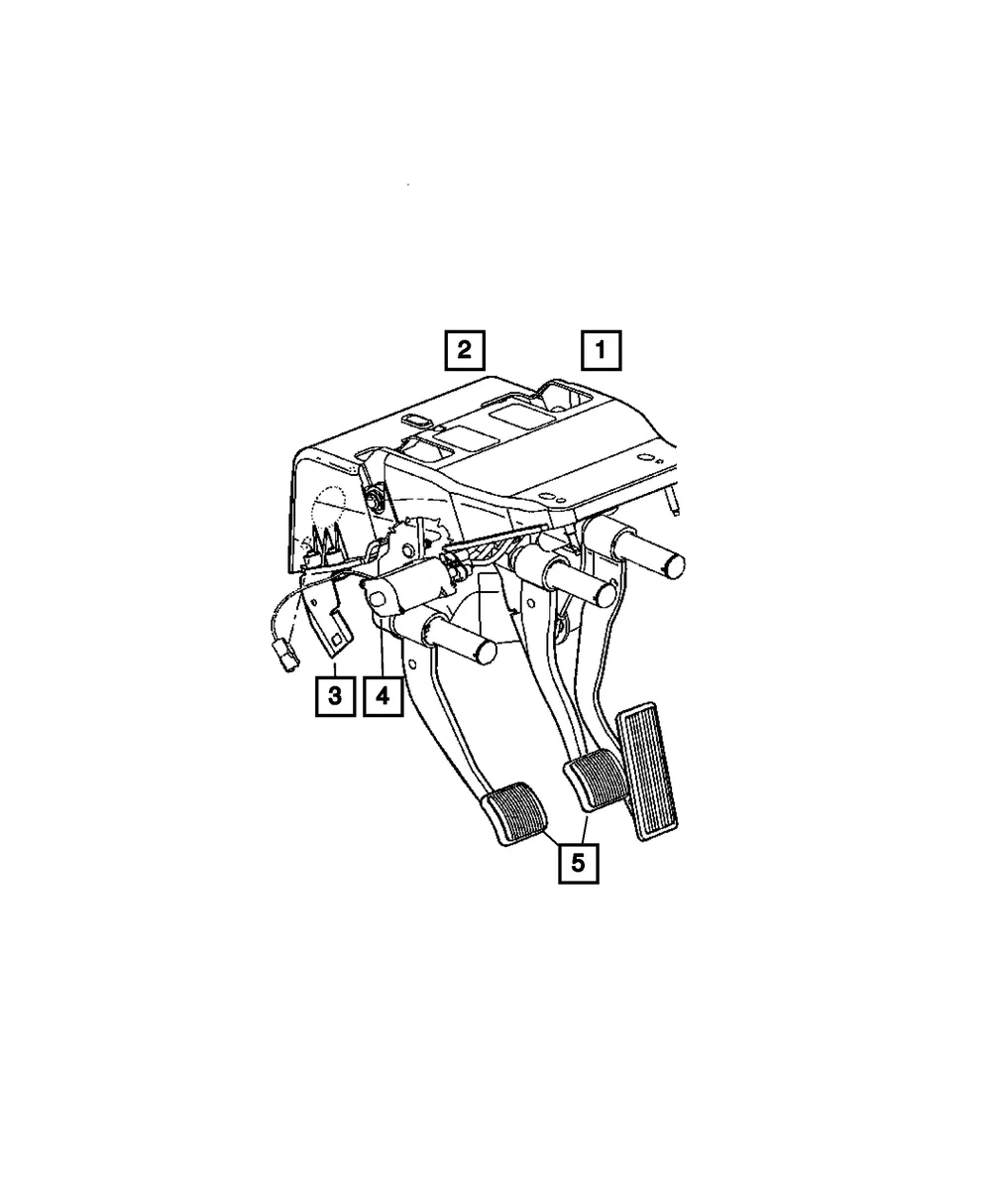 Pedal Motor And Cable - Mopar (68065023aa)
