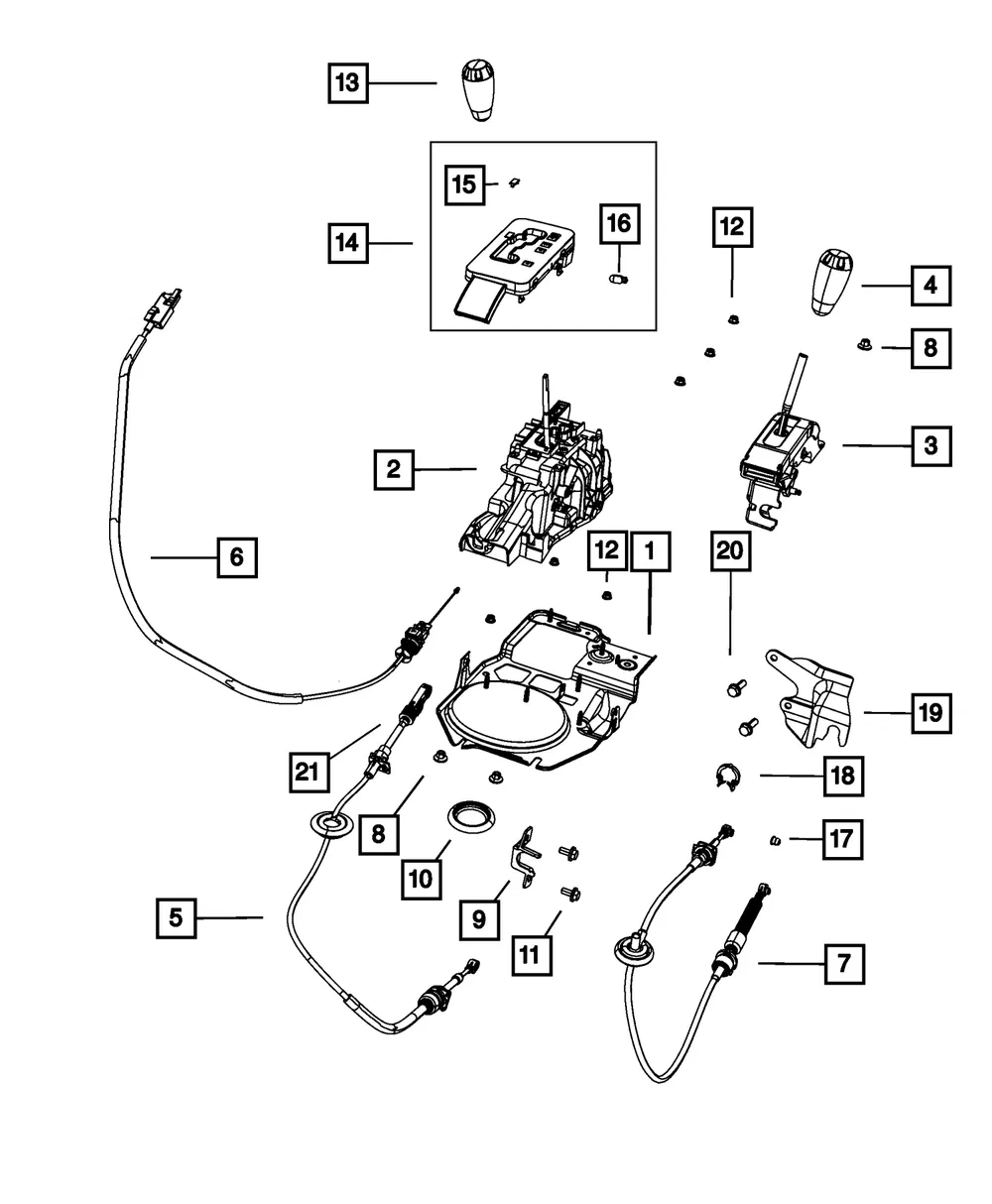 Gearshift Lever - Mopar (68069861AC) - view 8
