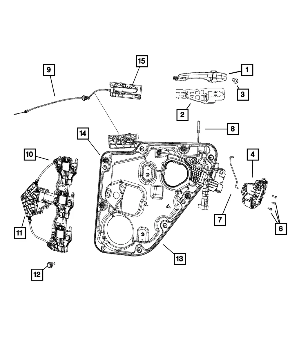 Carrier Plate Panel, Left - Mopar (68079293ab) - view 4