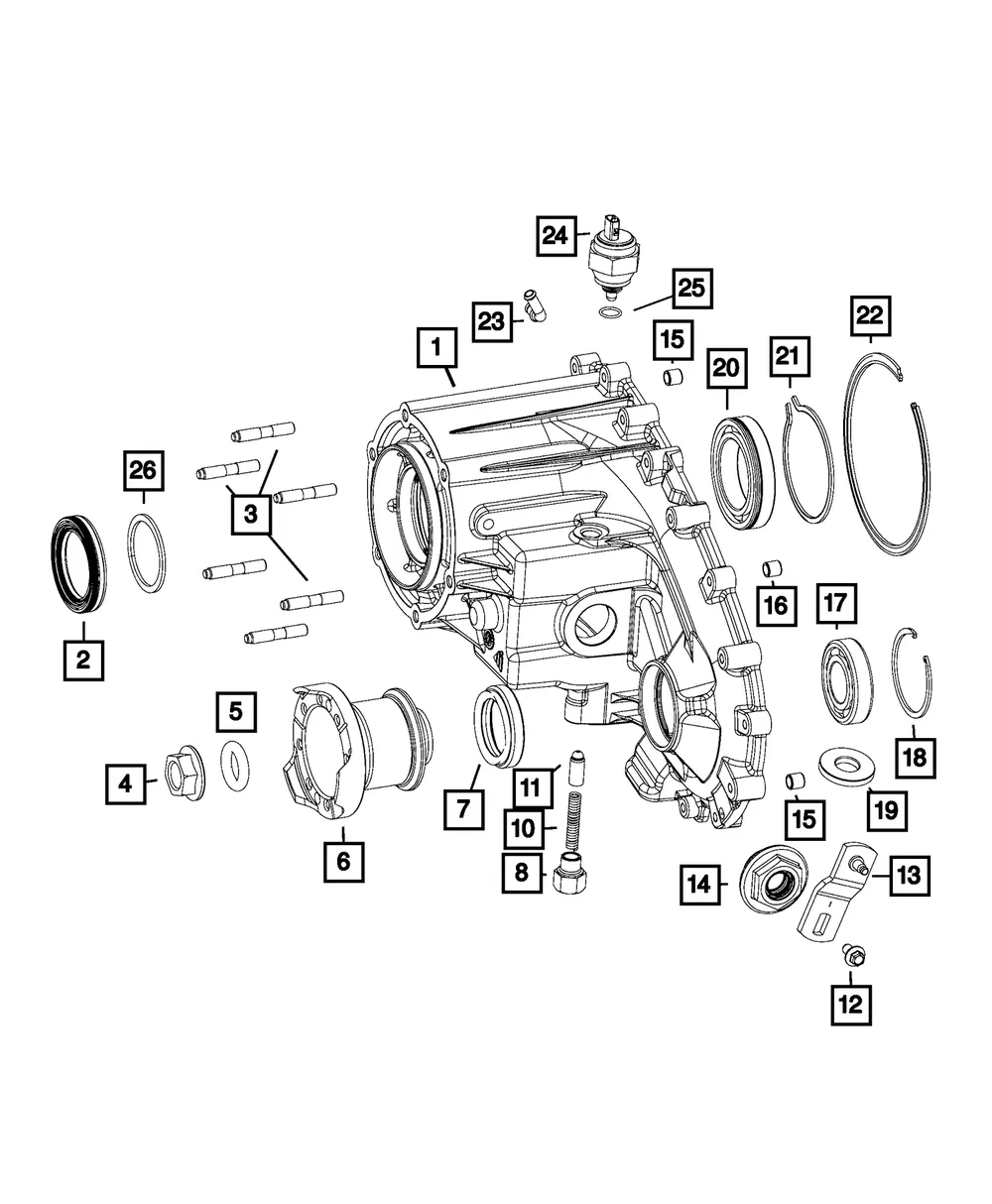 Front Case Half - Mopar (68088065aa)