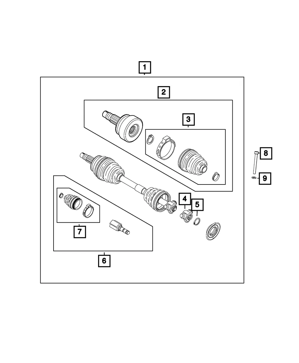 Snap Ring - Mopar (68094608aa)
