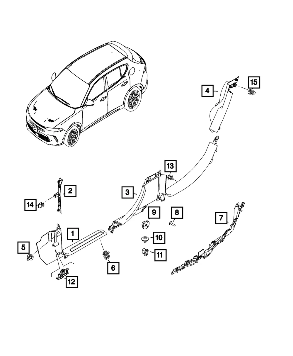 Push Pin - Mopar (68094743AA)