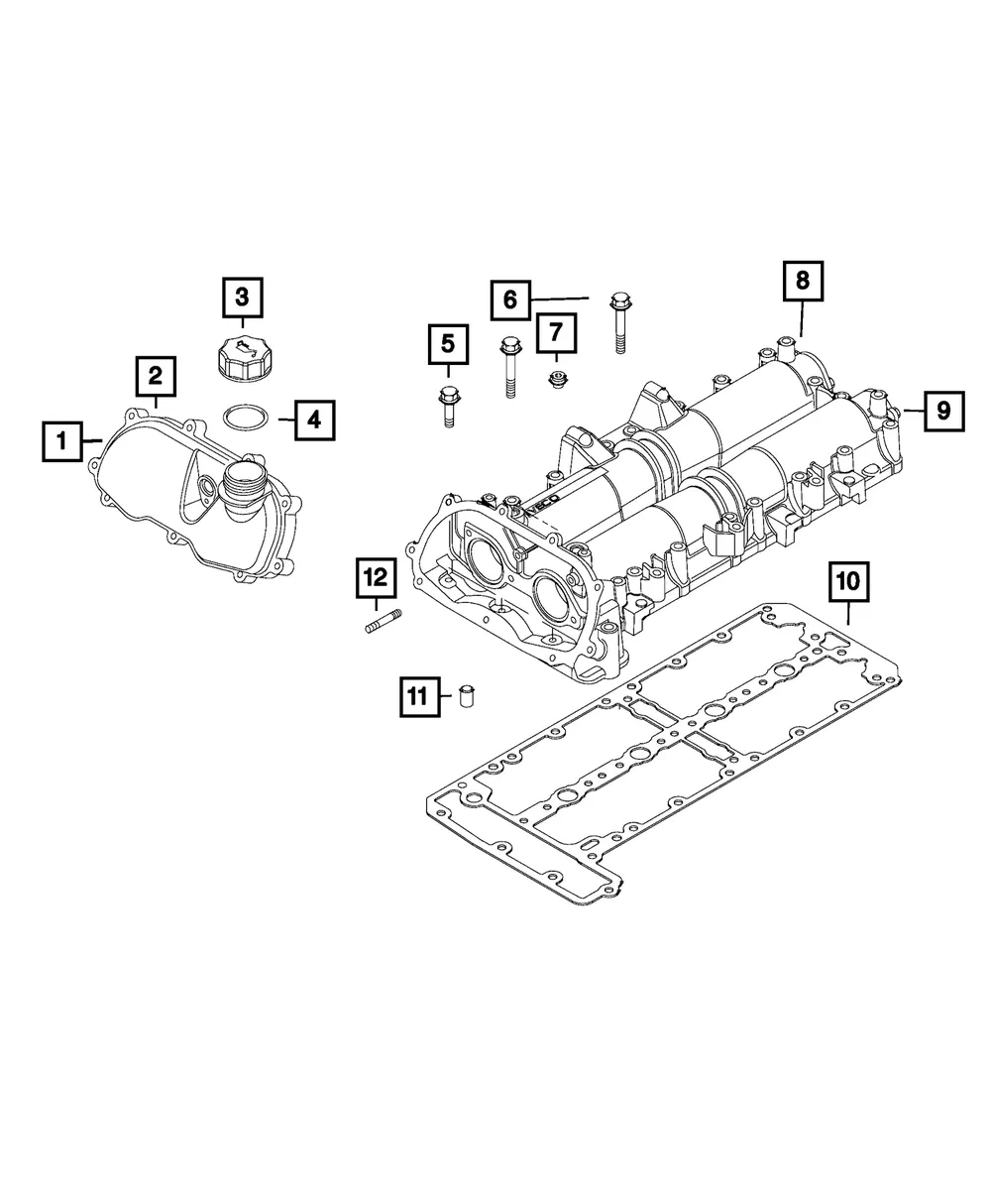 Cam Carrier Gasket - Mopar (68099646aa)