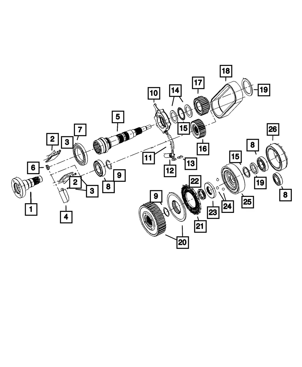 Input Gear Bearing - Mopar (68101735ab)
