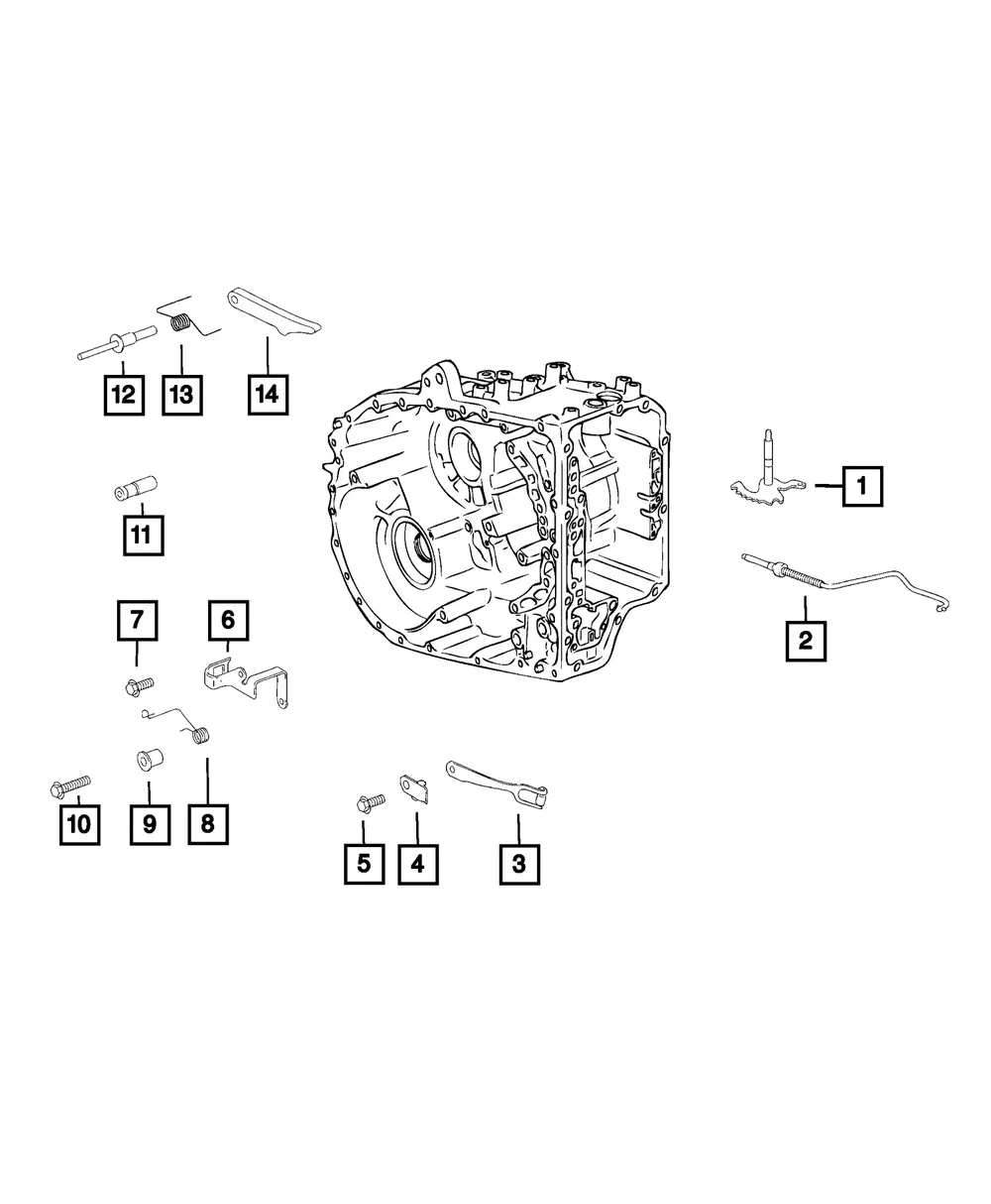Manual Valve Lever - Mopar (68110573aa)