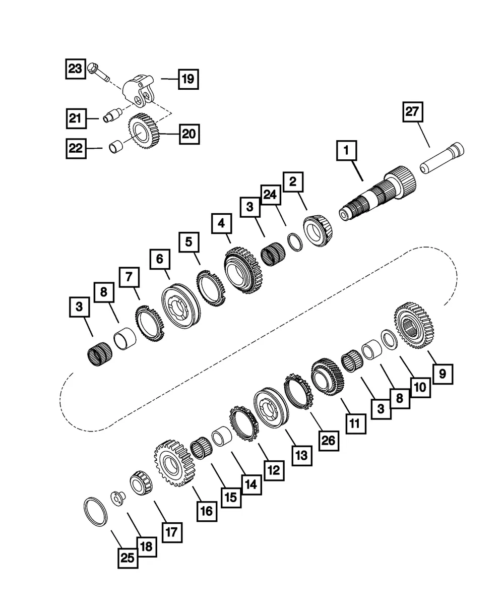 Needle Bearing - Mopar (68120319aa)