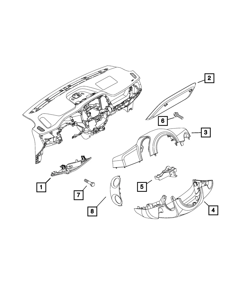 Shroud Bracket - Mopar (68123185aa)