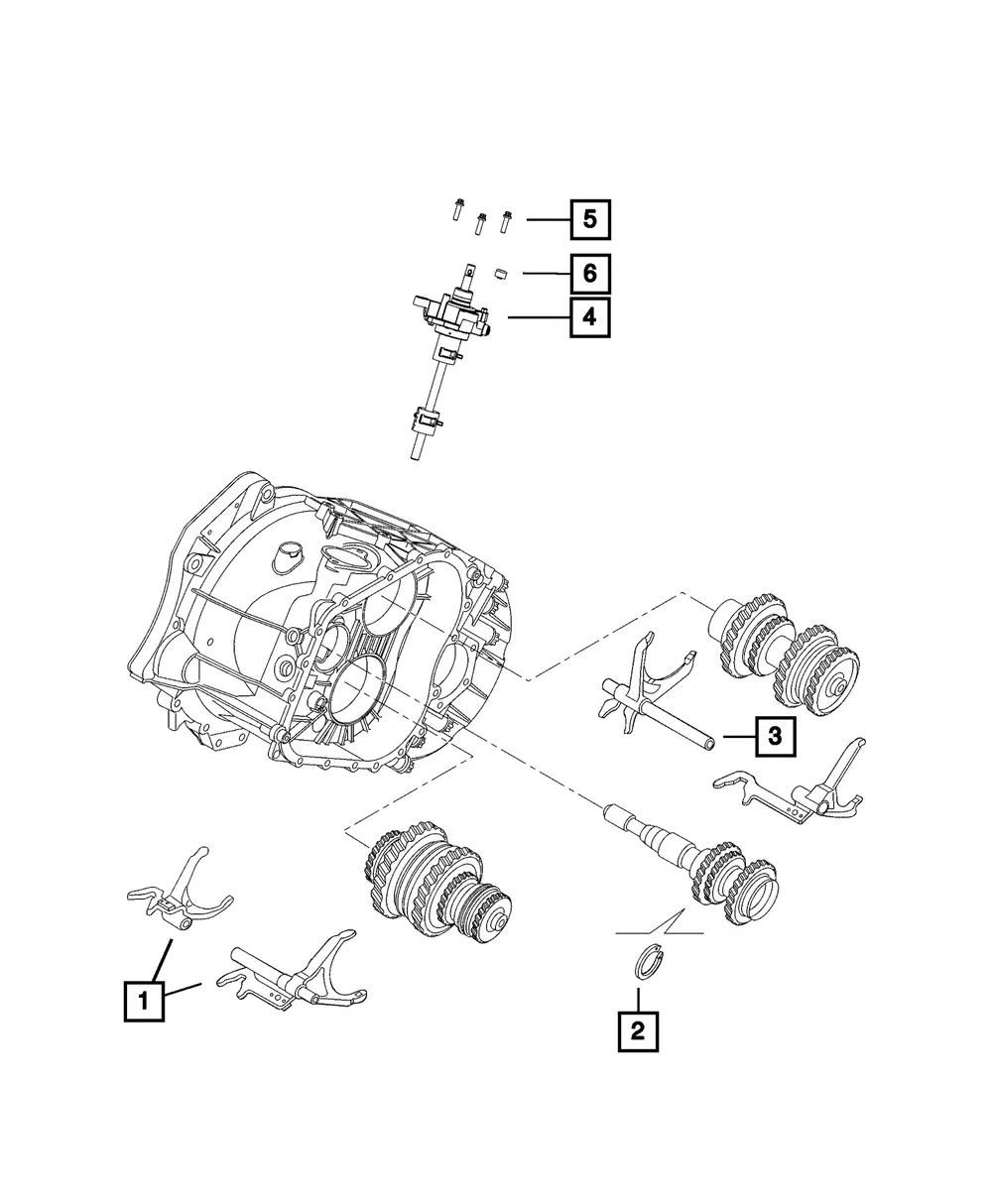 Selector Shaft - Mopar (68132768aa)