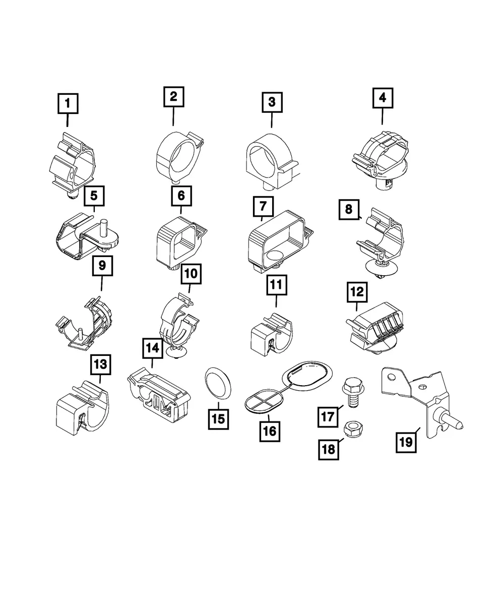 Retaining Clip - Mopar (68134021aa)