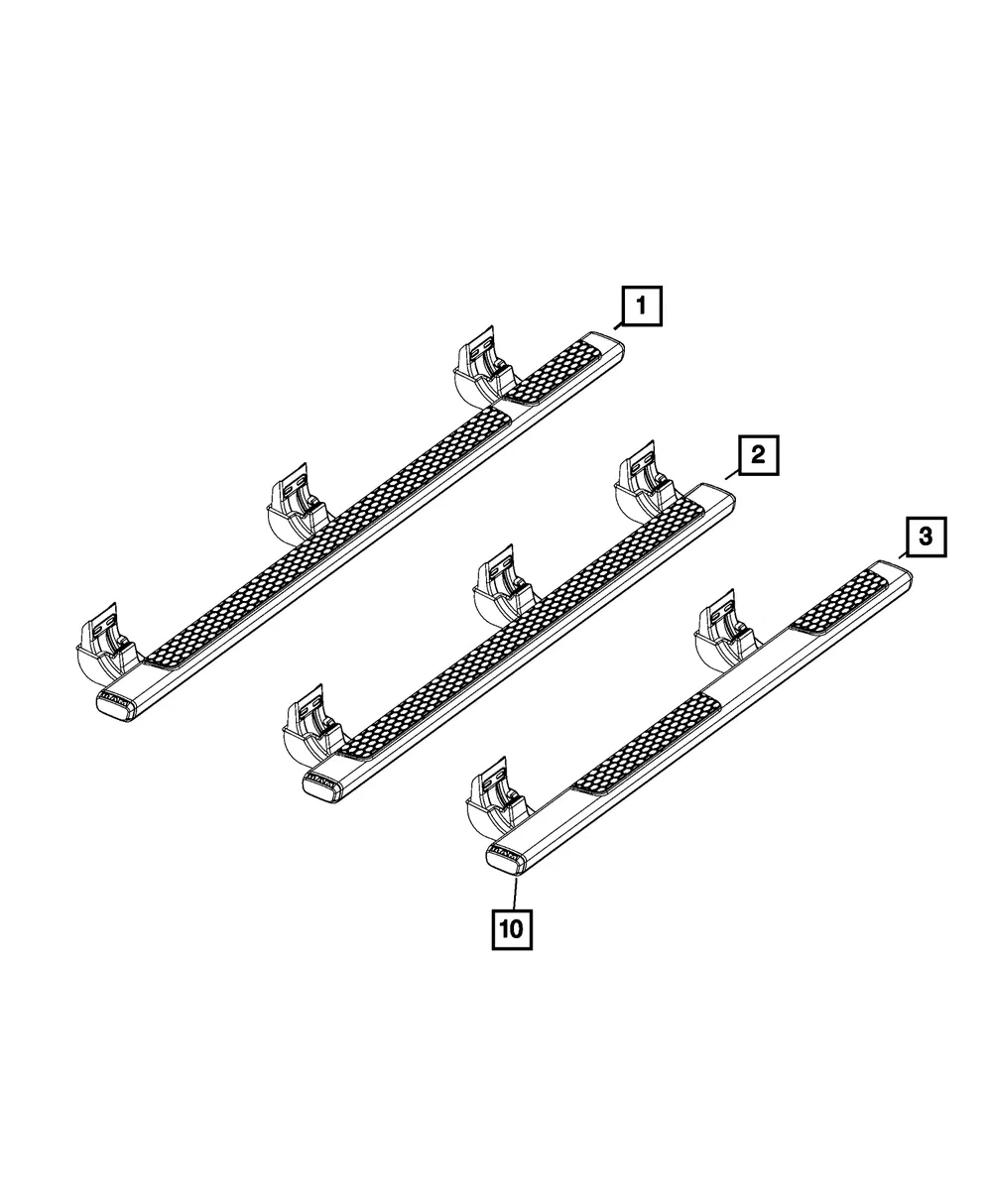 Step Bar - Driver's Side (LH) - Mopar (68144247AE) - view 2