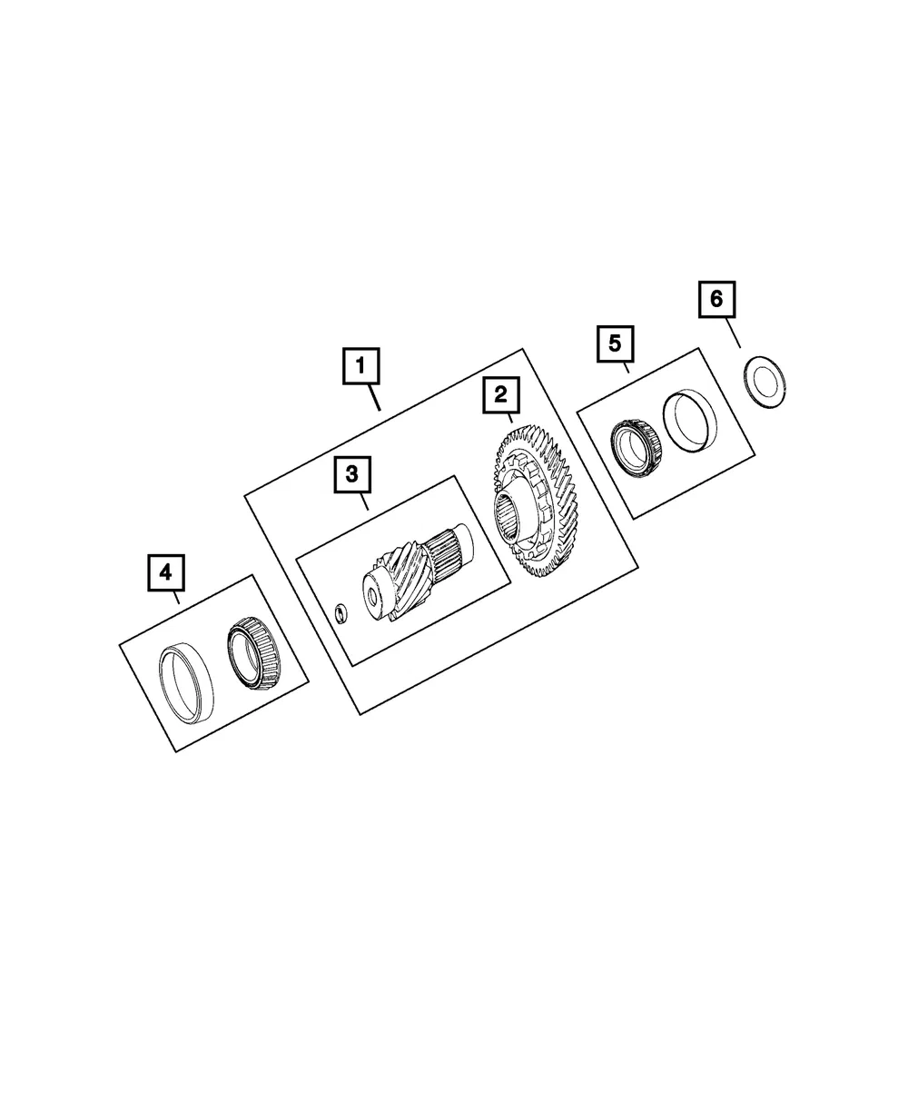 Pinion Shaft Shim - Mopar (68146333aa)