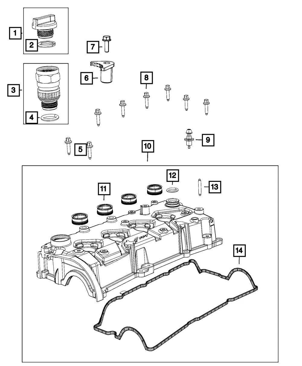 Oil Filler Cap O Ring - Mopar (68152165aa)
