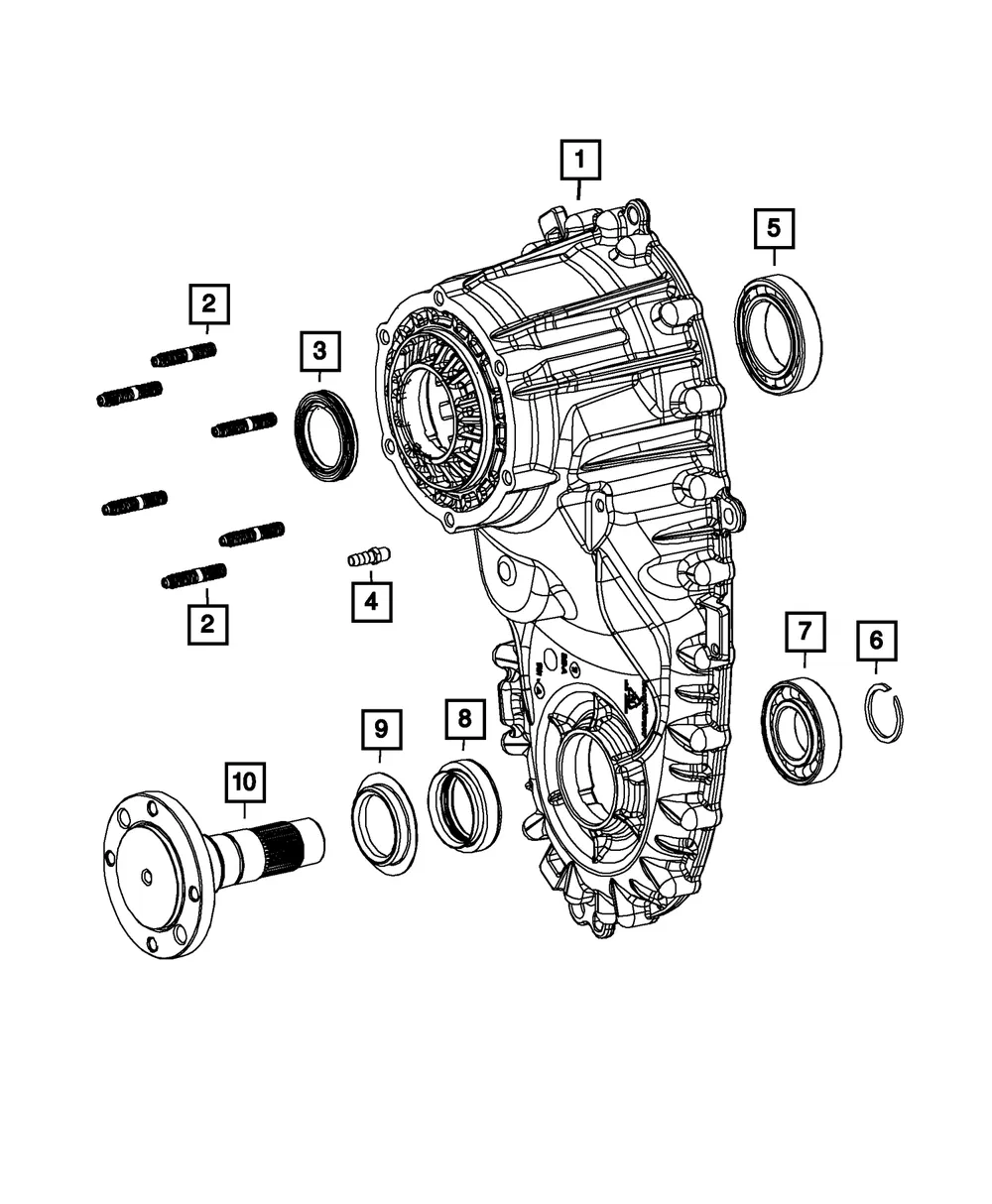 Input Seal - Mopar (68161390AA) - view 2