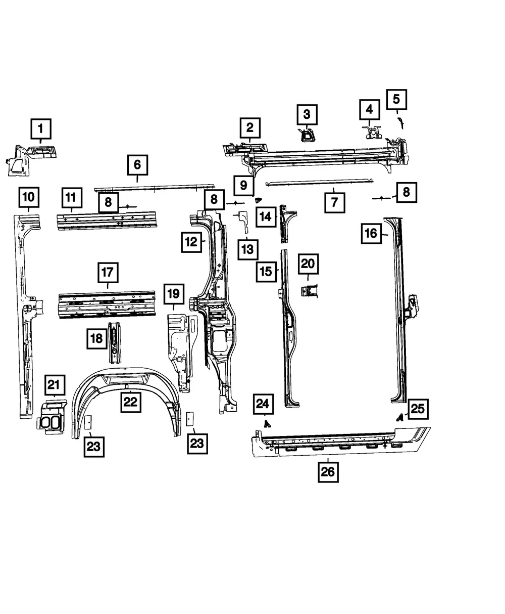 Lower Support - Passenger Side (RH) - Mopar (68167446AA)