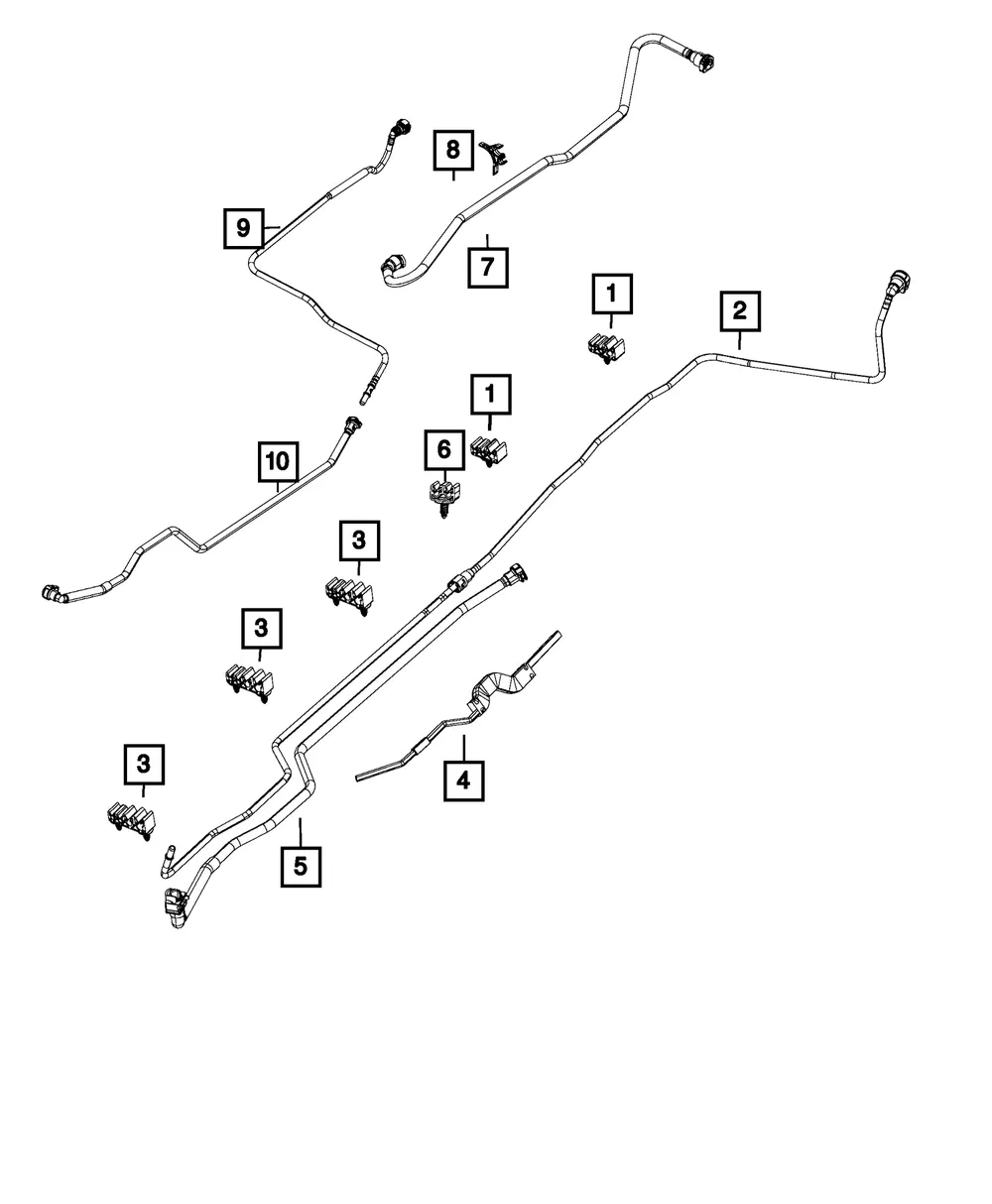 Tube Clip - Mopar (68171641aa)