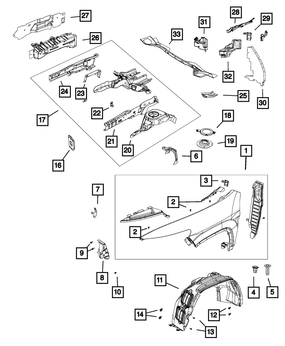 Wheelhouse Shield, Right - Mopar (68209678AE)