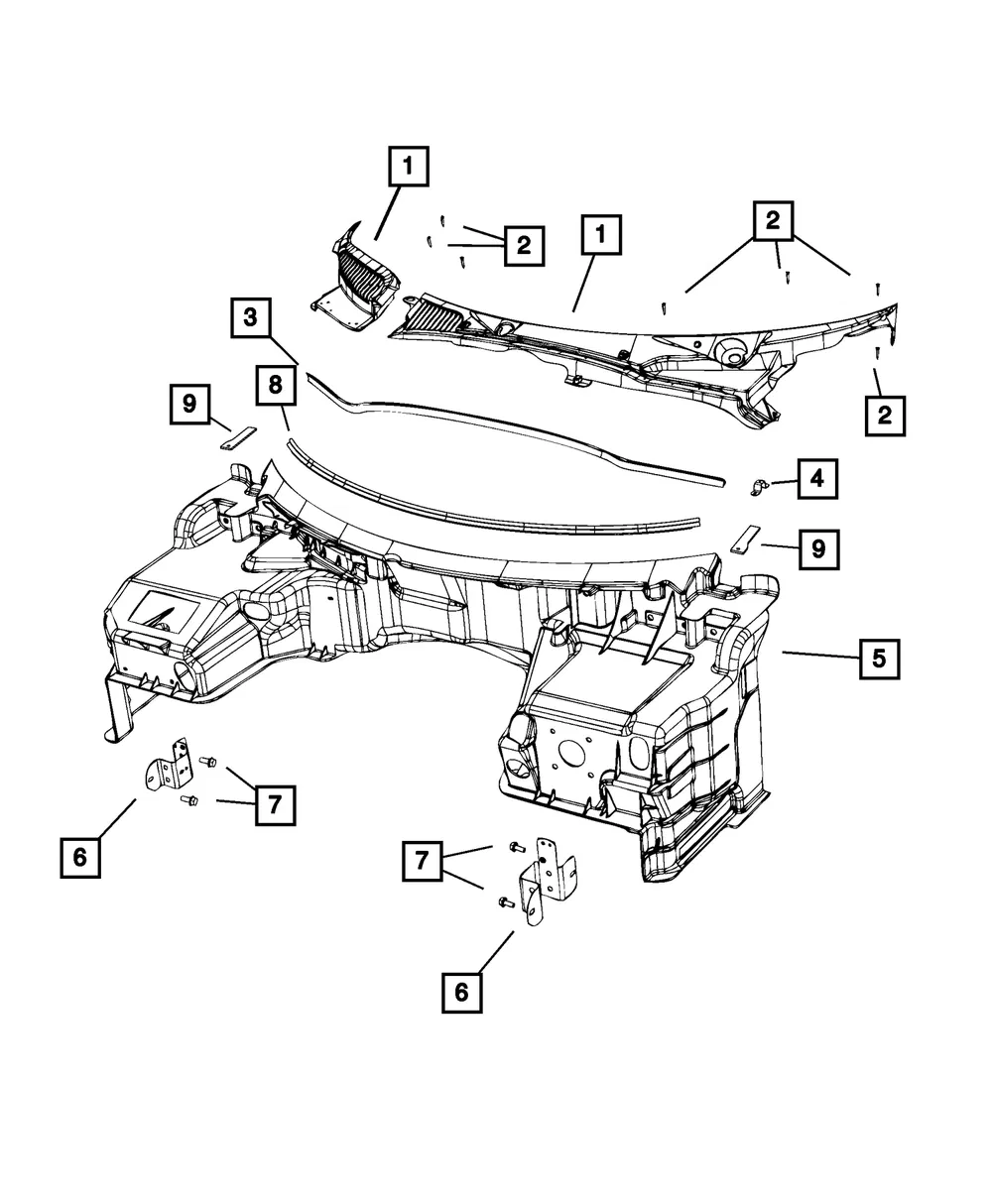 Foam Seal, Right - Mopar (68209834aa)