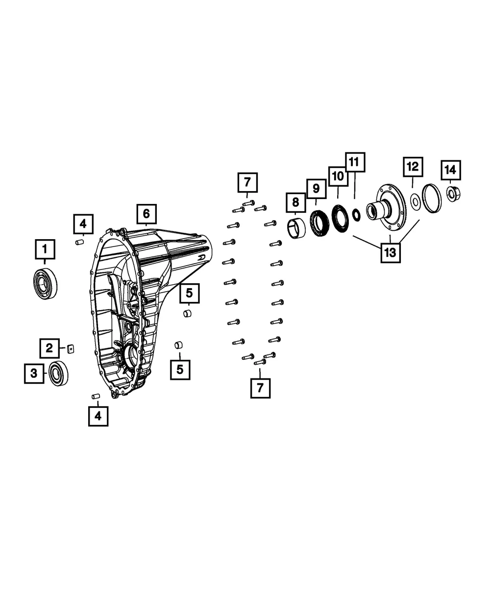 Rear Case Half - Mopar (68212434ac)