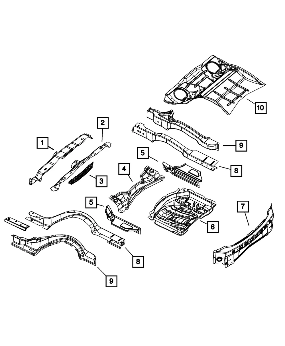 Deck Opening Lower Panel - Mopar (68217408AC) - view 4