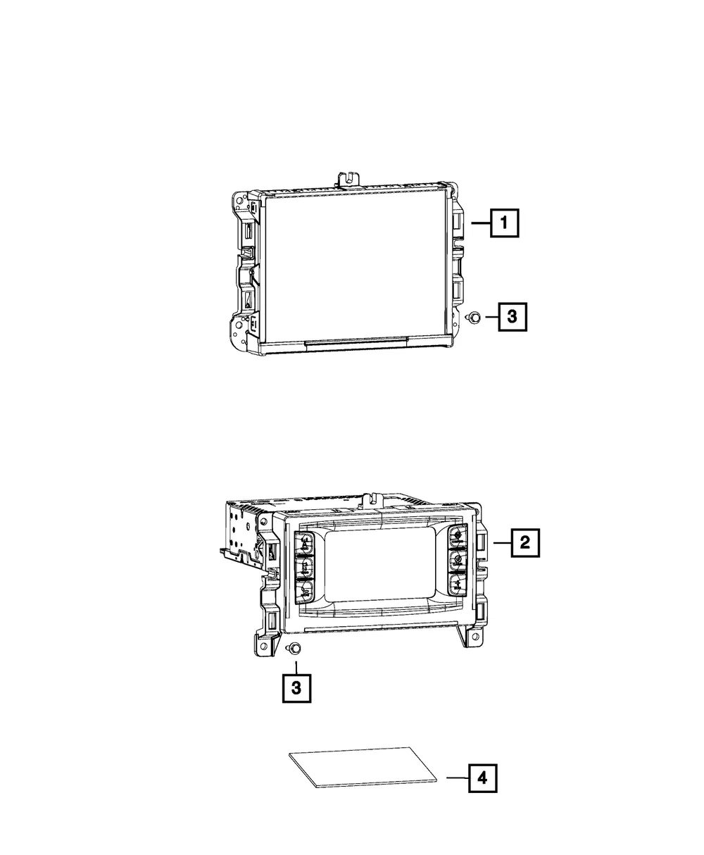 Multi Media Radio - Mopar (68226694af)