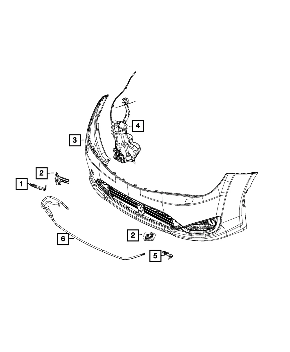 Washer Nozzle - Mopar (68233446aa)