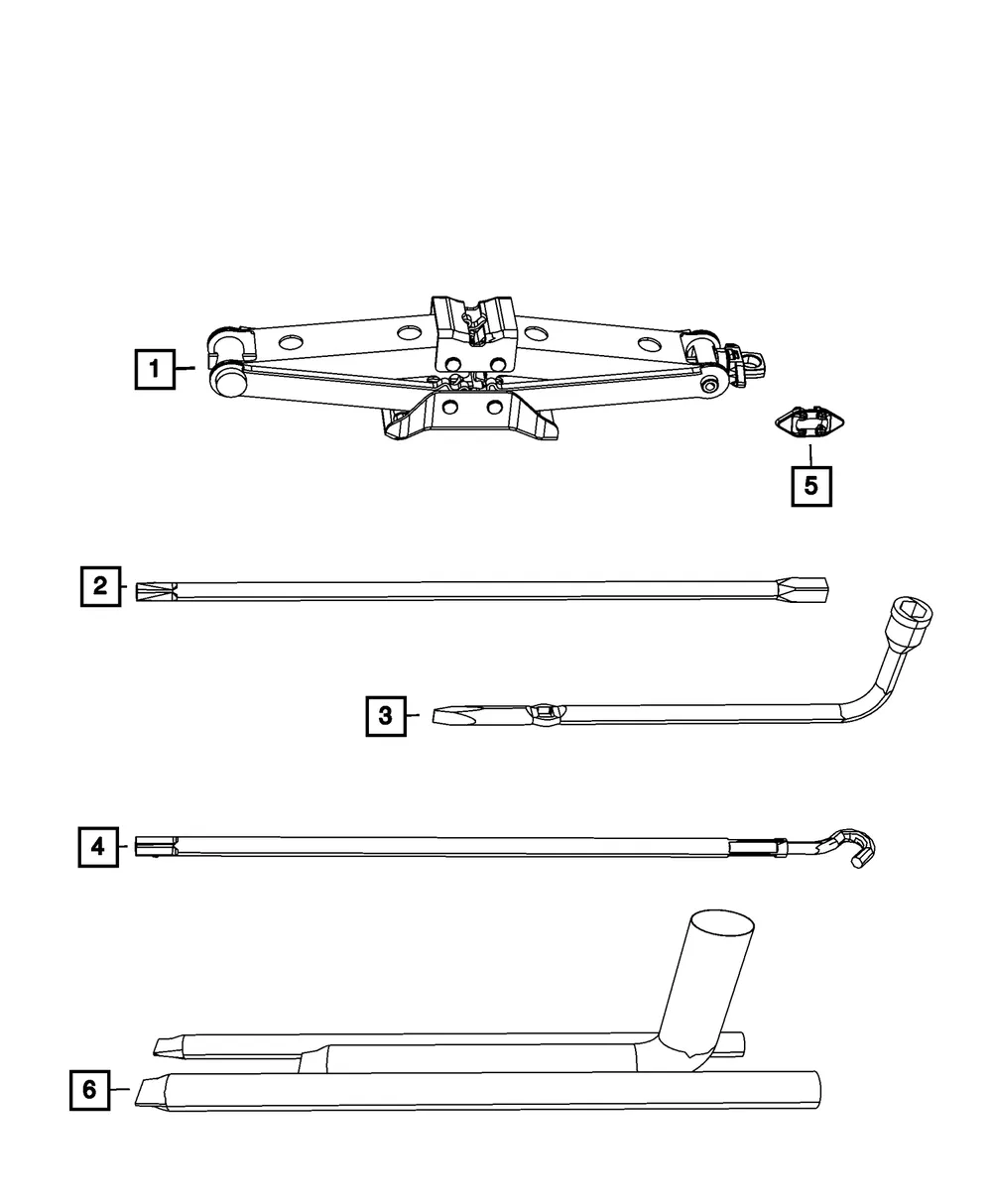 Scissors Jack - Mopar (68237103aa) - view 4