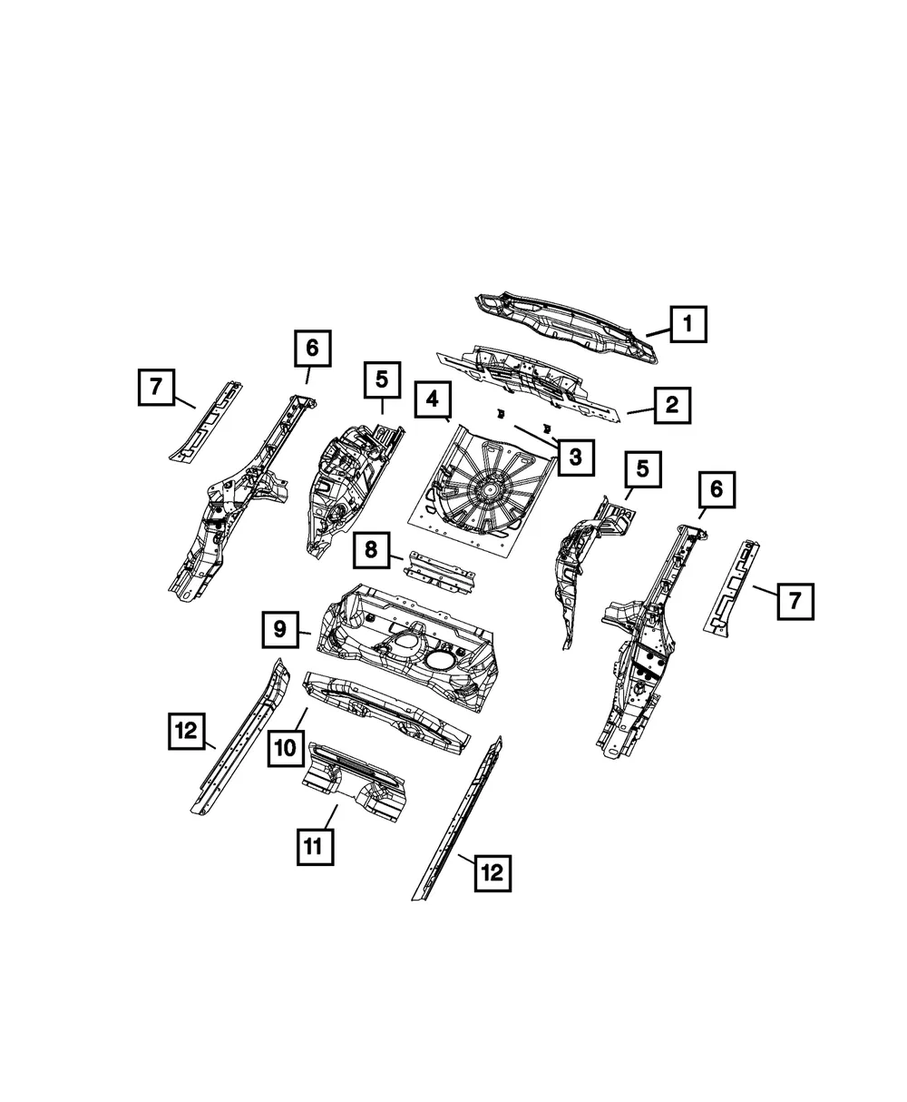 Panel - Mopar (68243752aa) - view 3