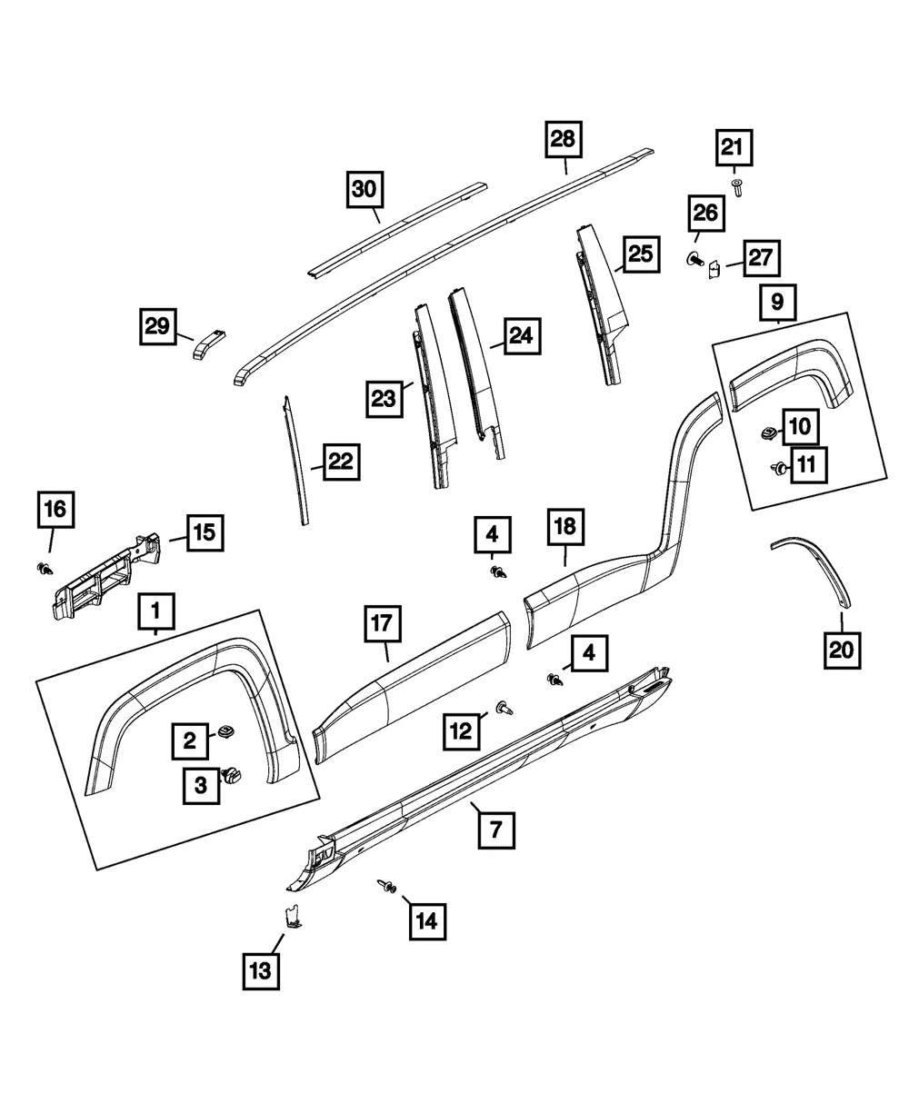 Push Pin - Mopar (68256487AA) - view 4
