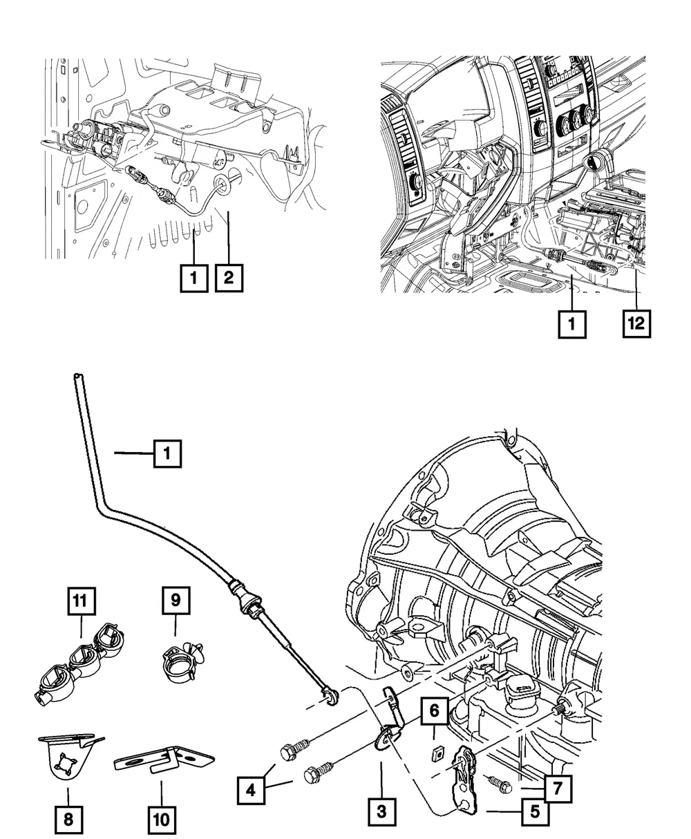 Shift Cable Bracket - Mopar (68263753aa) - view 4