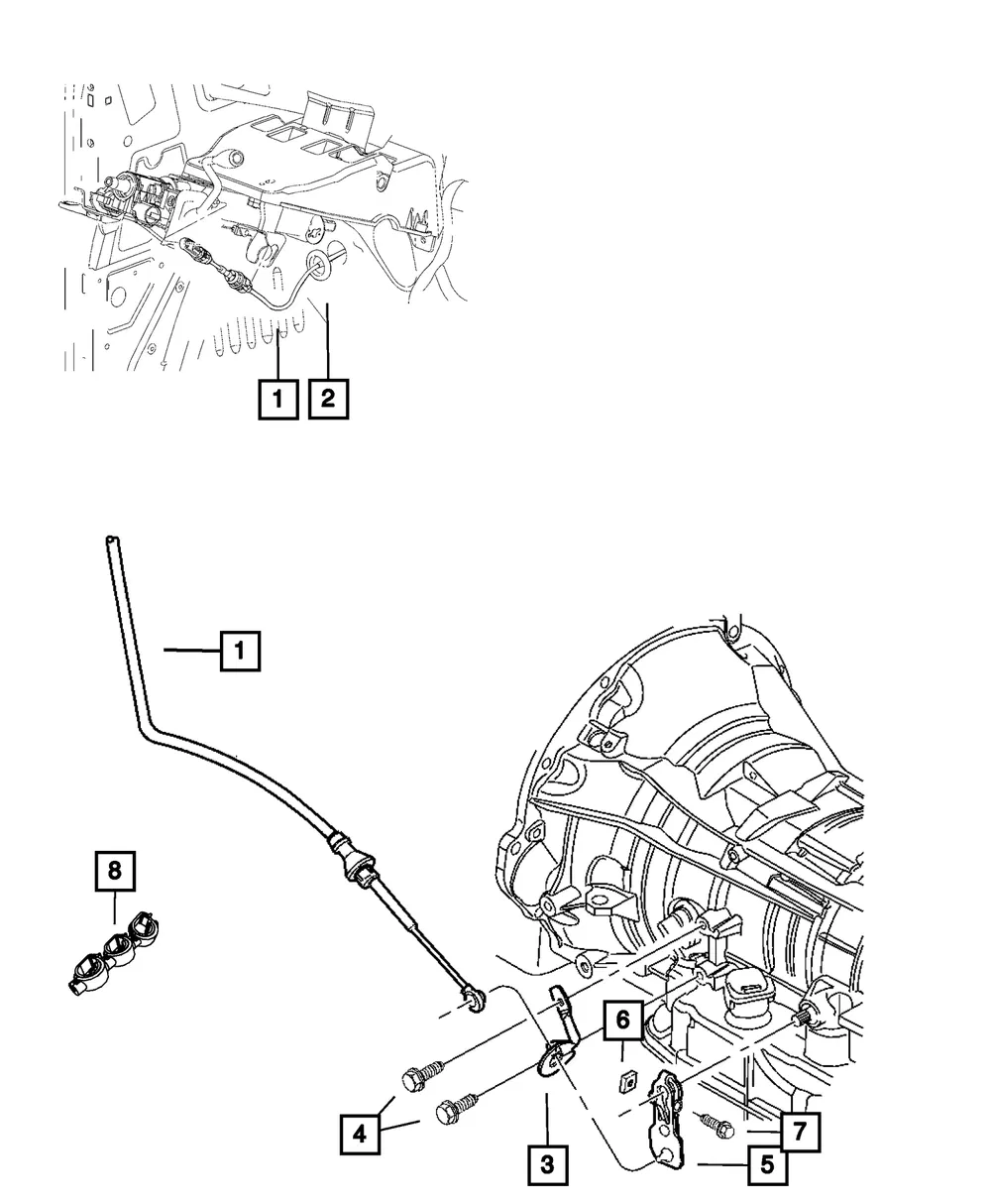 Manual Control Lever - Mopar (68263755AA) - view 4