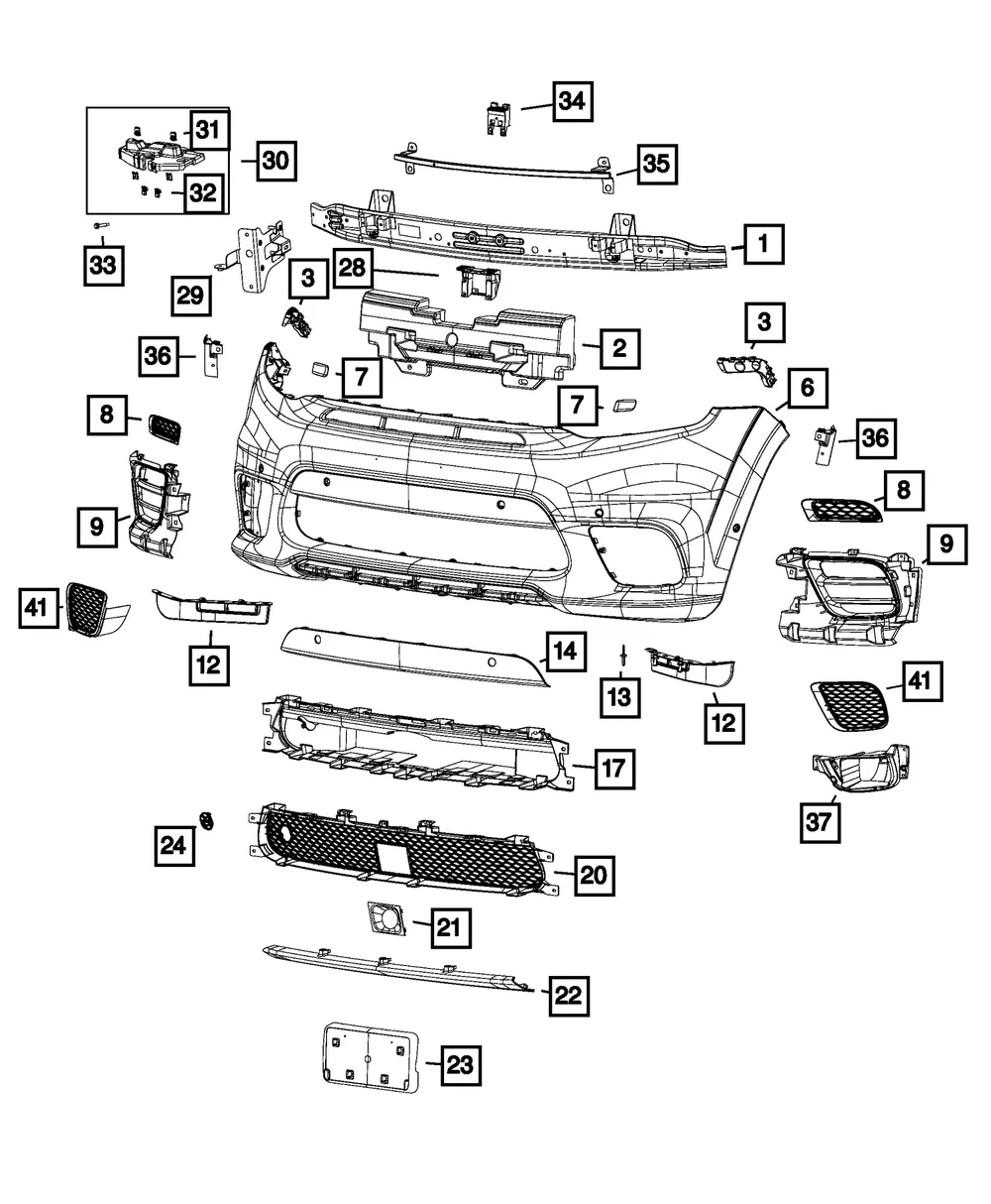 Tow Hook Plug - Mopar (68264308AA) - view 5