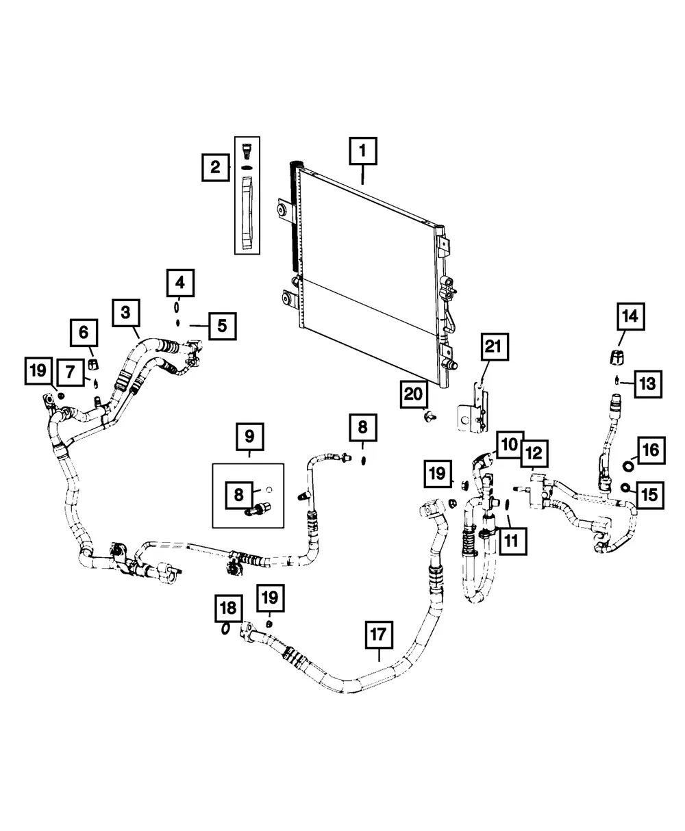 A/C Suction And Liquid Line - Mopar (68267034ab) - view 5