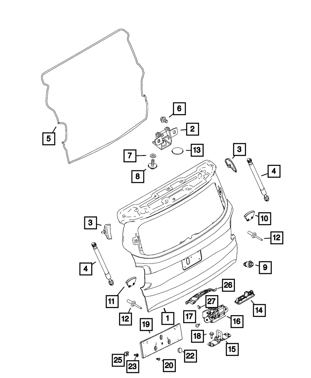 Plastic Snap-In Nut - Mopar (68277006AA) - view 5