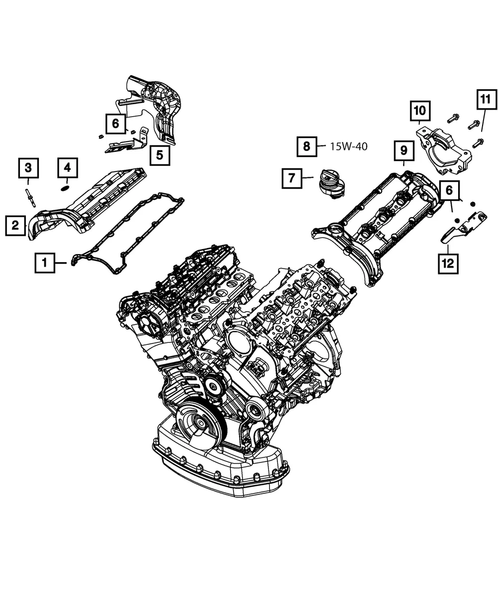 Oil Filler Cap - Mopar (68286498aa)