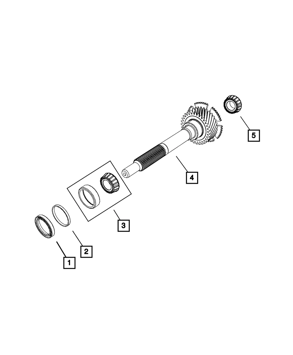 Input Shim Package - Mopar (68292428aa) - view 2