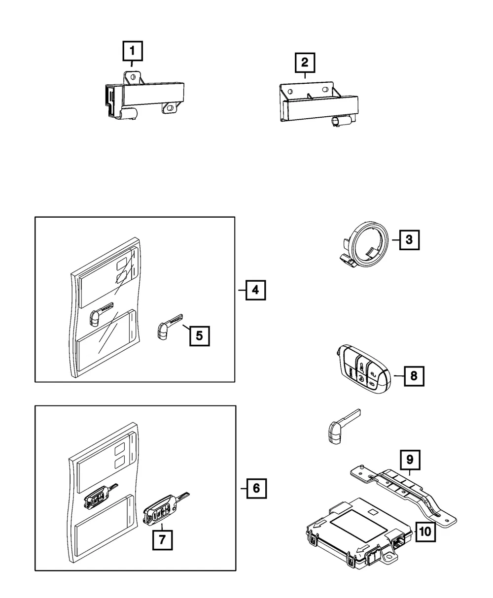 Lock Kit - Mopar (68296988sc)