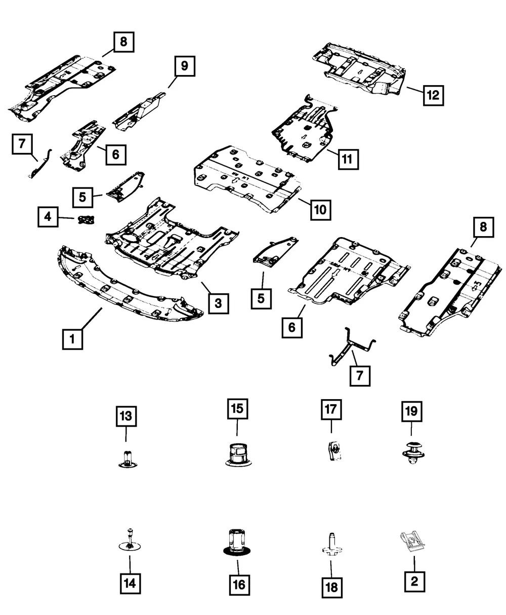 Push Pin - Mopar (68312559AA) - view 2