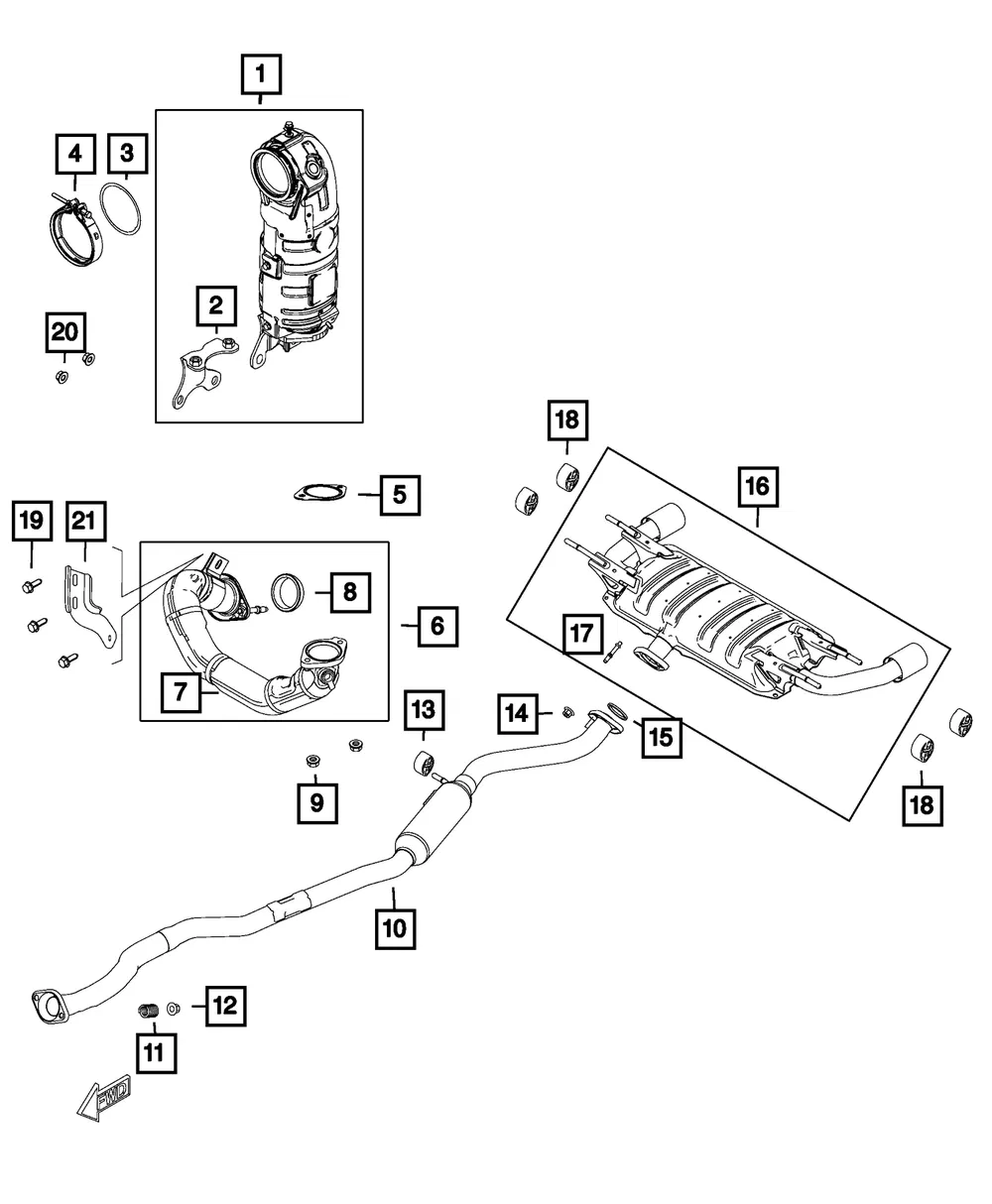 Nut - Mopar (68314577aa) - view 4