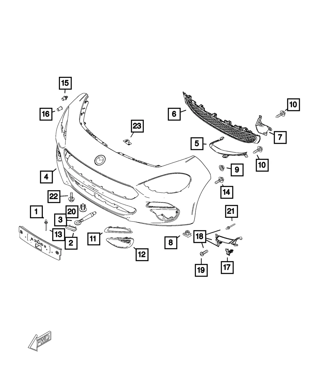 Nut - Mopar (68315503aa) - view 2