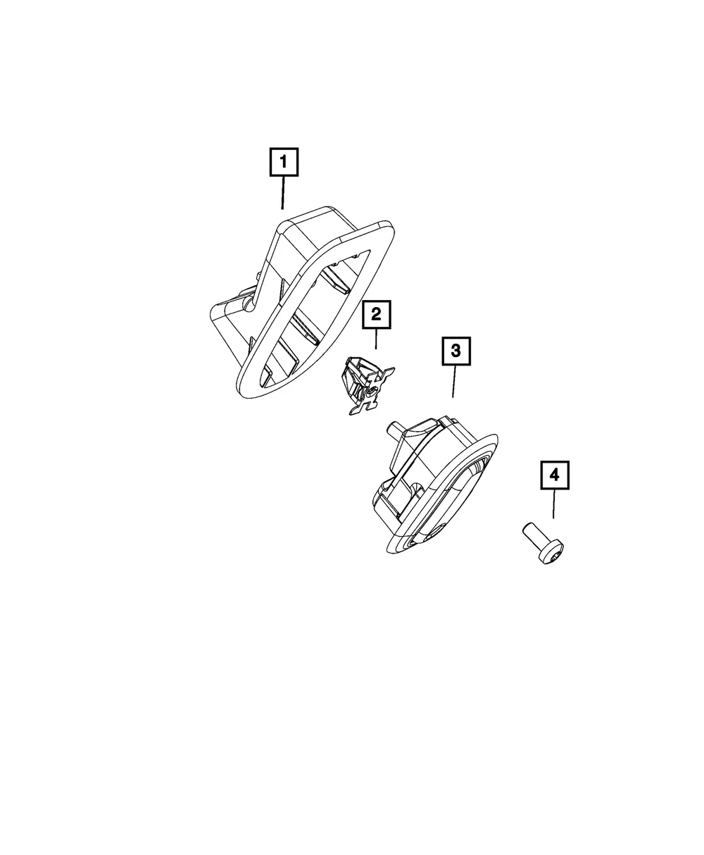 Coat Hook Bracket - Mopar (68319323ab)
