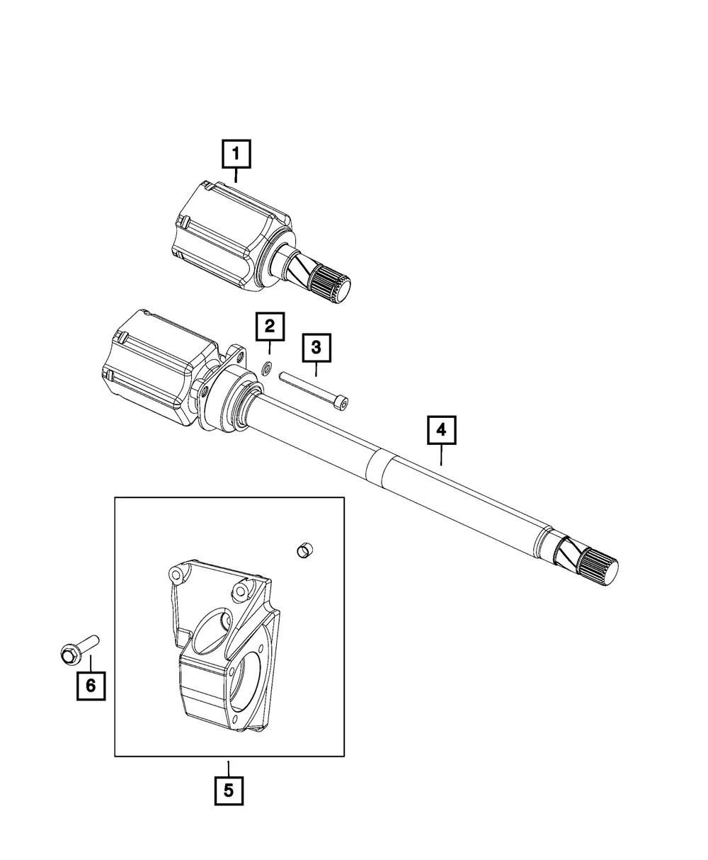 Bearing Support - Passenger Side (RH) - Fiat (68325740aa)