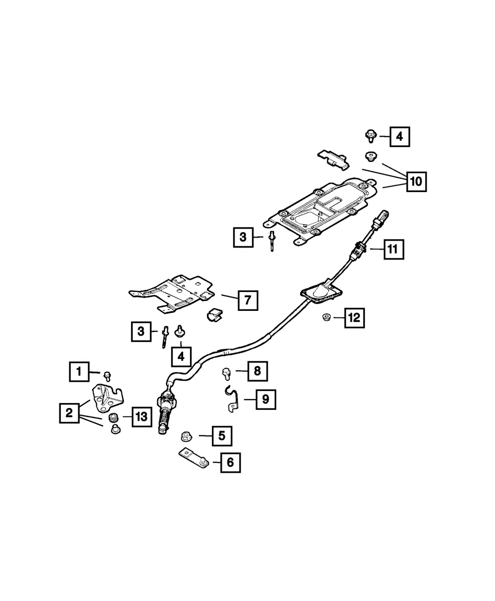 Shift Cable Bracket - Mopar (68326149aa)