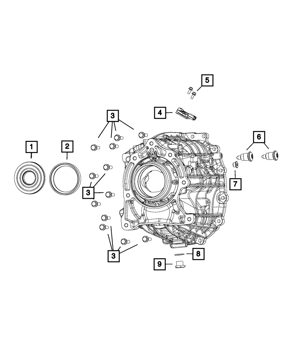 Hex Flange Head Bolt - Mopar (68331246ab)