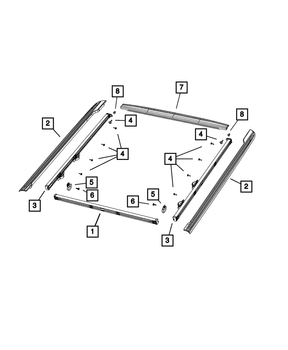 Cargo Rail - Mopar (68352133aa) - view 4