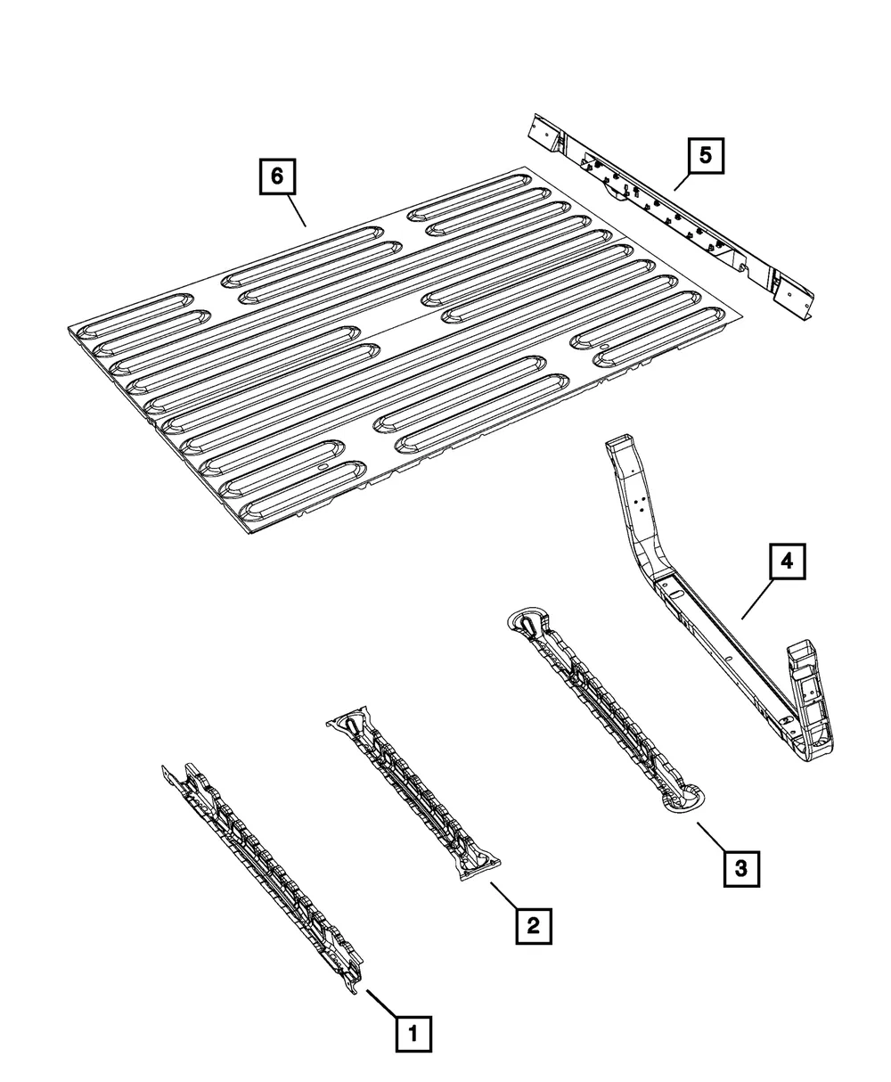 Box Floor Panel - Mopar (68353372aa)